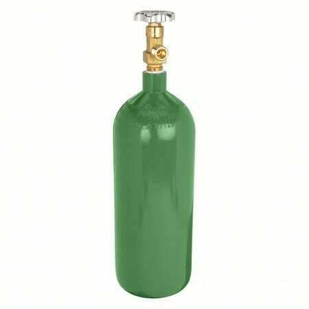 XTRWELD Cylinder, ISO, 20cuft, Oxygen, CGA 540, Green CYLISO540-20